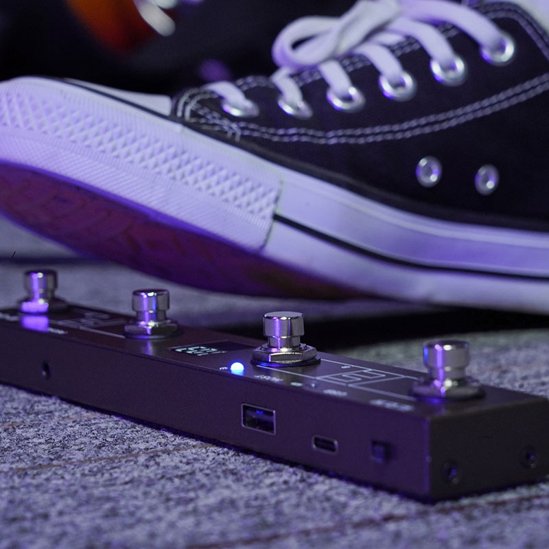 Midi Controller Pad - M-VAVE デジタルマルチエフェクトプロセッサー「チョコレートプラス」ワイヤレスBluetooth MIDIペダルコントローラー（エレキギターおよびエレキベース用、ページターン機能対応）