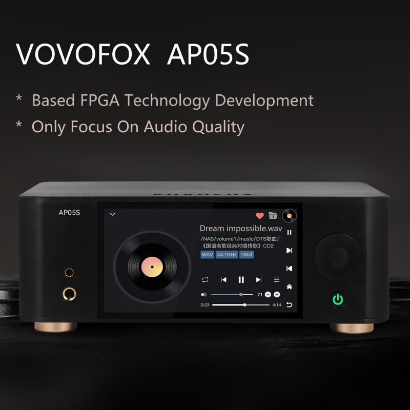 Audio Without Music - VOVOFOX-HiFi AP05S ロスレス音楽プレーヤー、FPGAオーディオシステム搭載、HDD/NAS/Roon対応