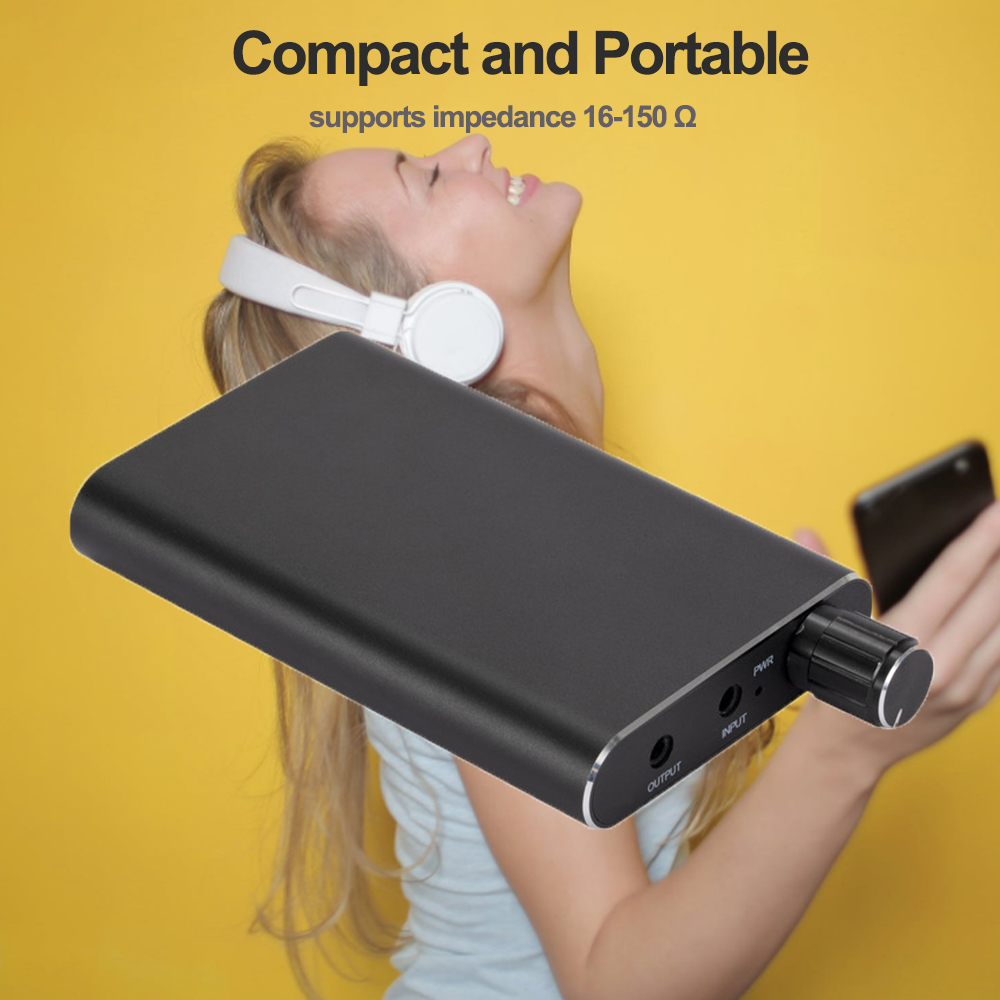 充電式 HiFi ヘッドフォンアンプ 3.5 ミリメートル  - Audio Without Music のレビューと価格
